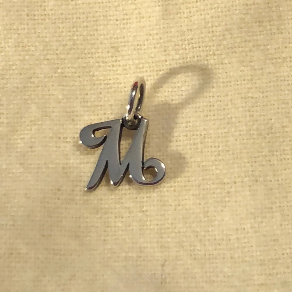 James Avery - “M” Small Script Initial Charm